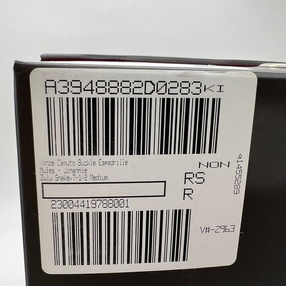 Vince Camuto Shoes Size 7.5 Buckle Espadrille Mules Jinannie Zulu Snake - Picture 12 of 12